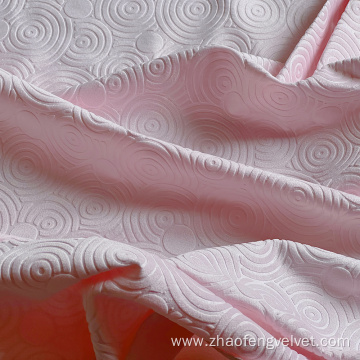 100% Polyester Knitted Glue Embossed Holland Velvet Fabric